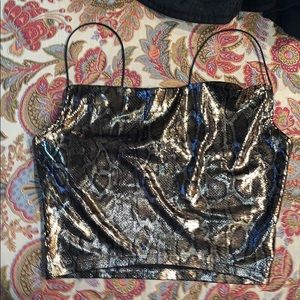 Cheetah prints tank top cropped